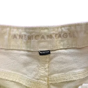 American Eagle‎ Women Yellow Stretch Corduroy Mom Shorts Size 12 thumbnail 4