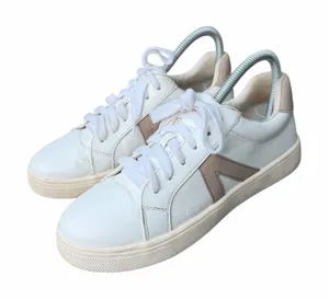 MIA Alta White and Tan Vegan Leather Sneakers Size 7 women thumbnail 1