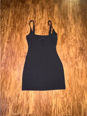 ZARA Mini Dress Black thumbnail 2