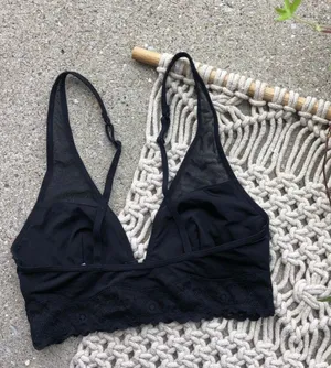 Aerie Black Bralette Size XS thumbnail 3
