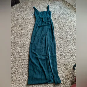 Lulus Glamorous Disposition Emerald Green Ruched Maxi Dress thumbnail 5