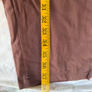 Women's Brown Linen Style Pull On Pants Size M #260323 thumbnail 2