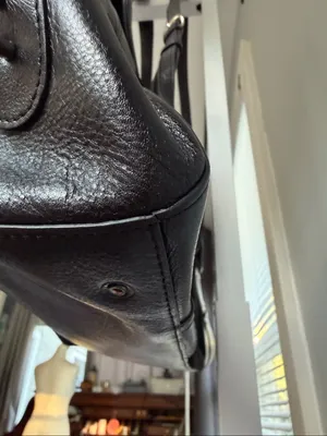 DKNY Y2K Black Leather & Haircalf Shoulder Bag thumbnail 10