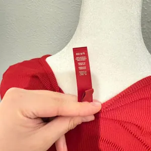 Skims Ruby Red Long Sleeve Tie Front‎ Long Sleeve Size Small (Worn few times) thumbnail 4
