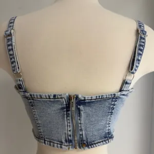Bailey blue Denim Crop Top NWOT thumbnail 7
