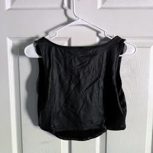 Shein Leather Top thumbnail 2