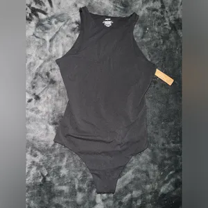 Skims Fits Everybody High Neck Bodysuit in Onyx Size Small New with tag thumbnail 6