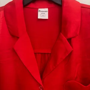 No Boundaries New!Red Satin Heart Pocket Pajama Set size M thumbnail 3