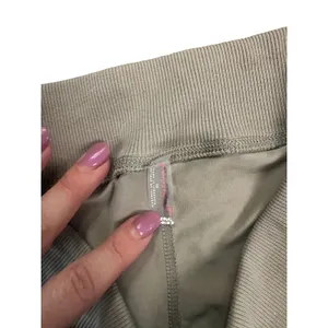 Free People Movement Wide Leg Yoga Pant Tan High Rise Ribbed Waist XS thumbnail 4