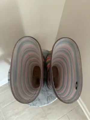 UGG Australia Shaye Serape Striped Waterproof Rubber Rain Boots Women’s Size 5 thumbnail 7