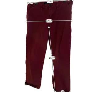 Sanctuary Womens Utility Cargo Pants Burgundy Wine Straight Leg Size 28 thumbnail 3