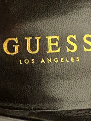GUESS Hillford Chunky Women Loafer Black Patent Gold Chain Platform Lug Sole 9.5 thumbnail 10