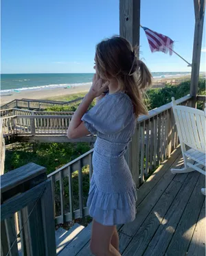 Vestique Ruched Puff Sleeve Dress thumbnail 2