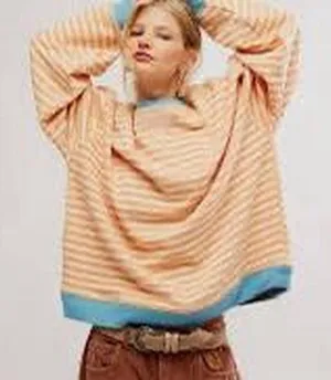 Free People ( We The Free) Oversized Classic Crewneck thumbnail 1