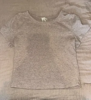 Beige Ribbed Top thumbnail 1