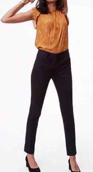 Loft Petite Dark Grey Skinny Ankle Pants thumbnail 1