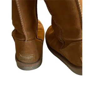 Koolaburra by UGG Women's Brown Suede Sheepskin Lined Faux Fur Koola Tall Boots thumbnail 9