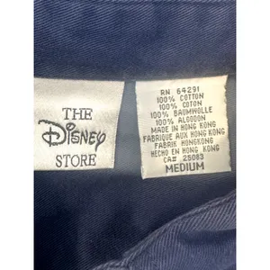 Vintage Disney Winnie The Pooh Denim Long Sleeve Button Down Embroidered M thumbnail 7
