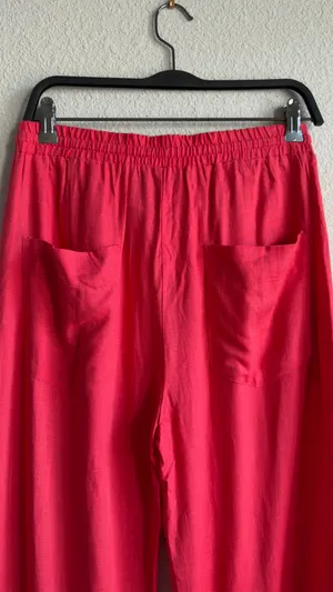 Stella Luce Red Wide Leg Pants Size Medium thumbnail 7