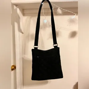 Vera Bradley Black Quilted Crossbody Bag thumbnail 5