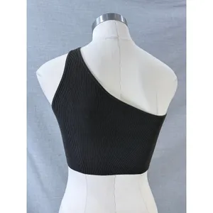 SET ACTIVE SCULPTFLEX One Shoulder Sports Bra Espresso Brown XL thumbnail 5