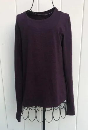 Alo Long Sleeve Purple Shirt Size Medium thumbnail 1