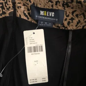 Anthropologie Maeve Leopard Print Knit Cut Out Mini Dress NEW thumbnail 7