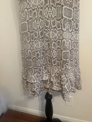 Void Snake Print Halter Swing Dress Size L thumbnail 6