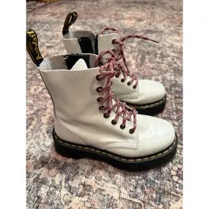 Dr. Martens Jadon Platform Boots White Leather‎ Women's 5 Punk Grunge Y2K thumbnail 3