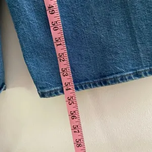 Universal Thread Denim Overalls Size 4 Wide Leg Button Front Blue Jeans thumbnail 8