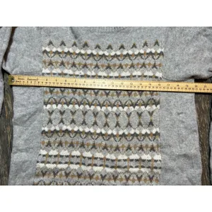 J. Crew Fair Isle Geometric Pattern Merino Wool Blend Crewneck Sweater Size‎ Med thumbnail 7