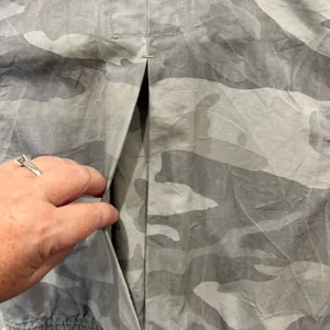Abercrombie‎ & Fitch Womens Camo Utility Vest Gray Military Safari Medium M thumbnail 7