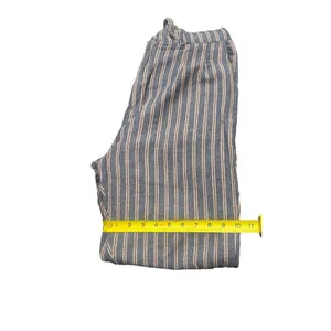 Gianni Lupo Women's Blue Pleated Drawstring loose fit pants Size M SKU 1369 thumbnail 4