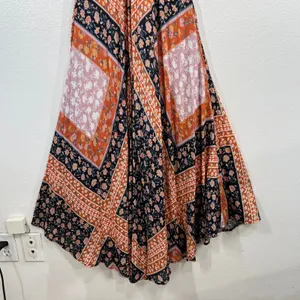Jen's Pirate Booty Wildflower Echo Maxi Dress Small Boho Floral Patchwork Lurex thumbnail 9
