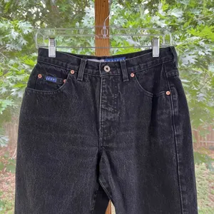 Express Bleus Women's Vintage 90's Era Black Bootcut Jeans Size 5/6 27" Waist thumbnail 3