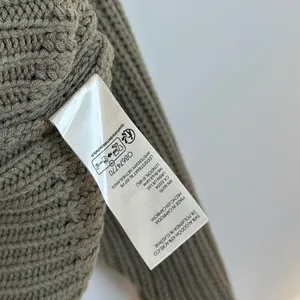 FREE PEOPLE Swim Too Deep Turtleneck Sweater in Olive Stone Size X-Small thumbnail 8