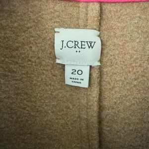 J Crew Factory Women's Boiled Wool-Blend Camel Longline Topcoat Size‎ 20 thumbnail 8