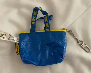 IKEA KNOLIG coin keychain. NWT Yellow thumbnail 1