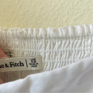 Abercrombie & Fitch Emerson Mini Poplin Cotton Dress in White Size XS thumbnail 7