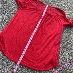 🎀 3/$20 Gap women’s small Henley‎ red knit blouse thumbnail 8