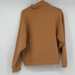 Madewell MWL Ribbed Funnel Neck Sweatshirt Pullover‎ Tan Brown M thumbnail 2