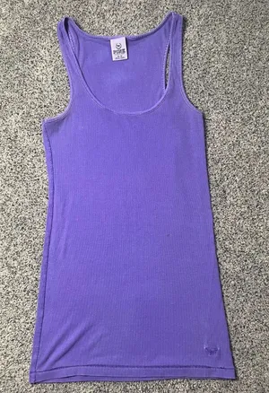 Y2K purple Victorias Secret PINK tank top thumbnail 1
