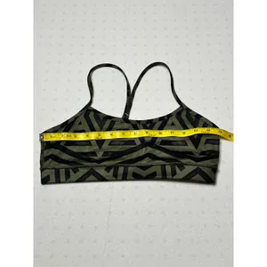 Lululemon Energy Bra 8 Green Black Geometric Print thumbnail 5