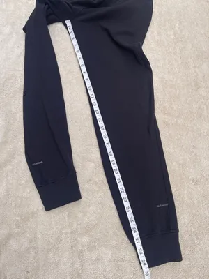 Lululemon Black joggers yoga Pilates outdoor spring activewear fitness gym thumbnail 3