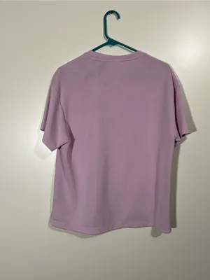 Pastel Lilac T-Shirt in Soft Material Size Meidum thumbnail 3