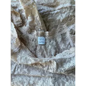 Hanky Panky Lace Cami Tank Top Blush Taupe Floral Lace thumbnail 4