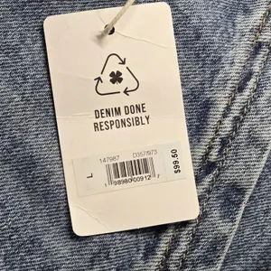 Lucky Brand Womens Blue Denim Drawstring Elastic Waist Utility‎ Jeans L 147987 thumbnail 6