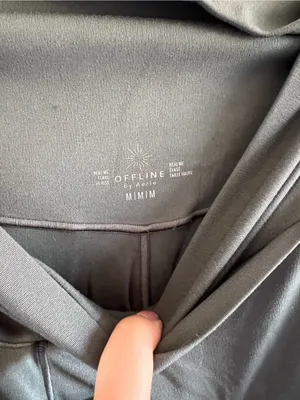 aerie Olive Wide-Leg Yoga Pants thumbnail 3