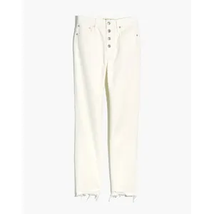 Madewell The Perfect Vintage Crop Jean‎ White Button Fly Raw Hem L3908 Womens 28 thumbnail 6