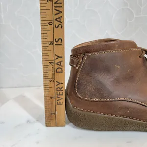 VTG Duluth Trading Co Womens Andina Ankle Boots 7.5 Brown Leather Chukka Shoes thumbnail 2